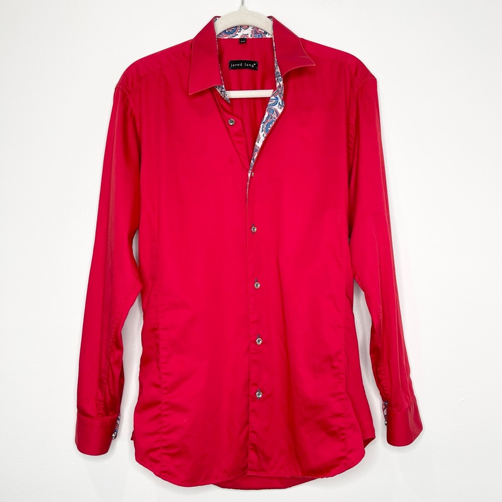 Jared Lang Button Down Shirt Red Size S/P